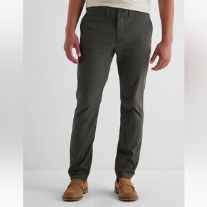 NWT - Express Slim Hyper Stretch Chino - Dark Green Mud